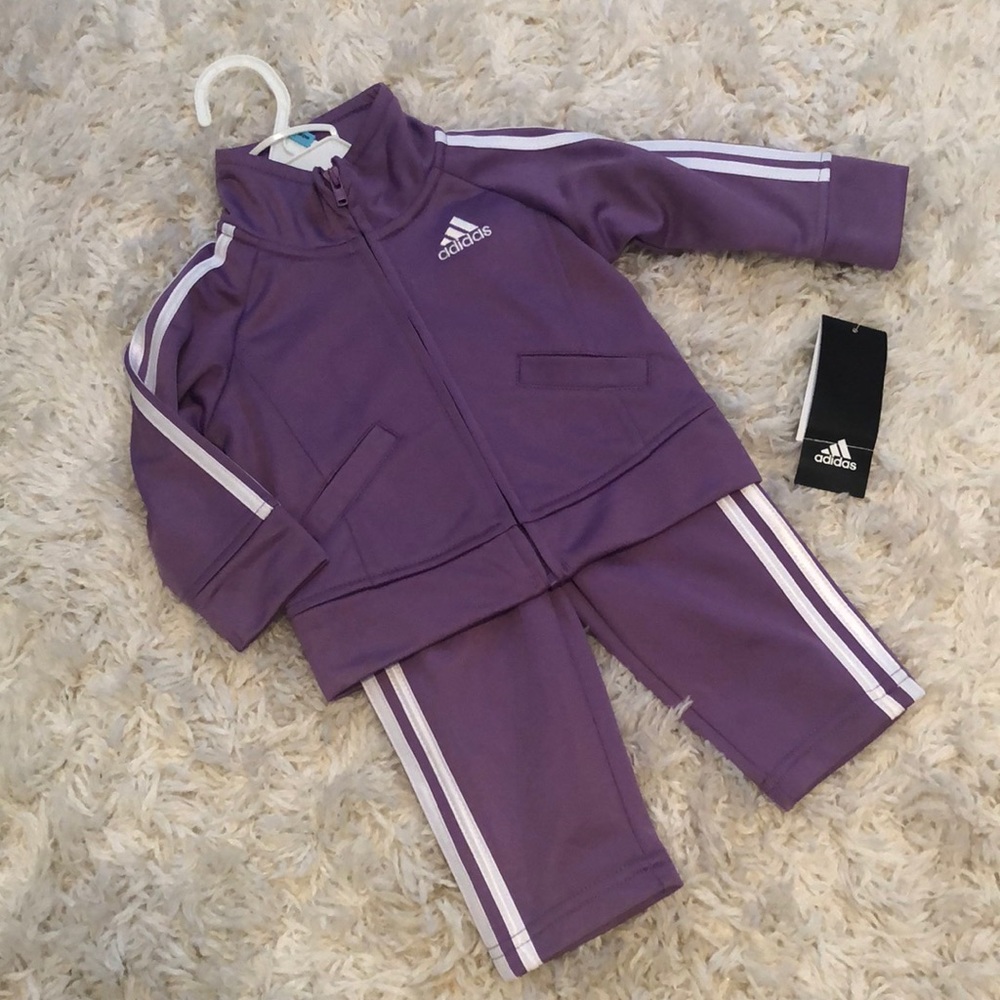 NWT Purple/lilac Adidas track suit